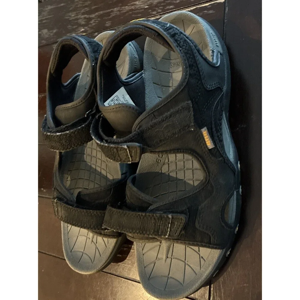 New Balance 404 Sandals SD404BK Adjustable Straps Leather Suede Sporty Hiking 8